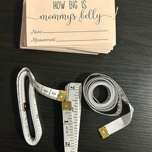 Baby shower game Measurement Tape Set